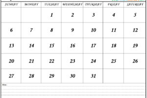 May 2018 Calendar Notes