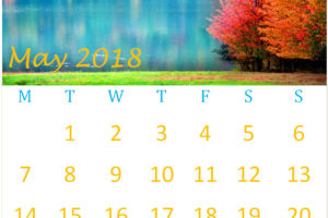 May 2018 Wall Calendar