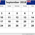 September 2018 Calendar NZ