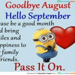 Hello September Goodbye August Month Images