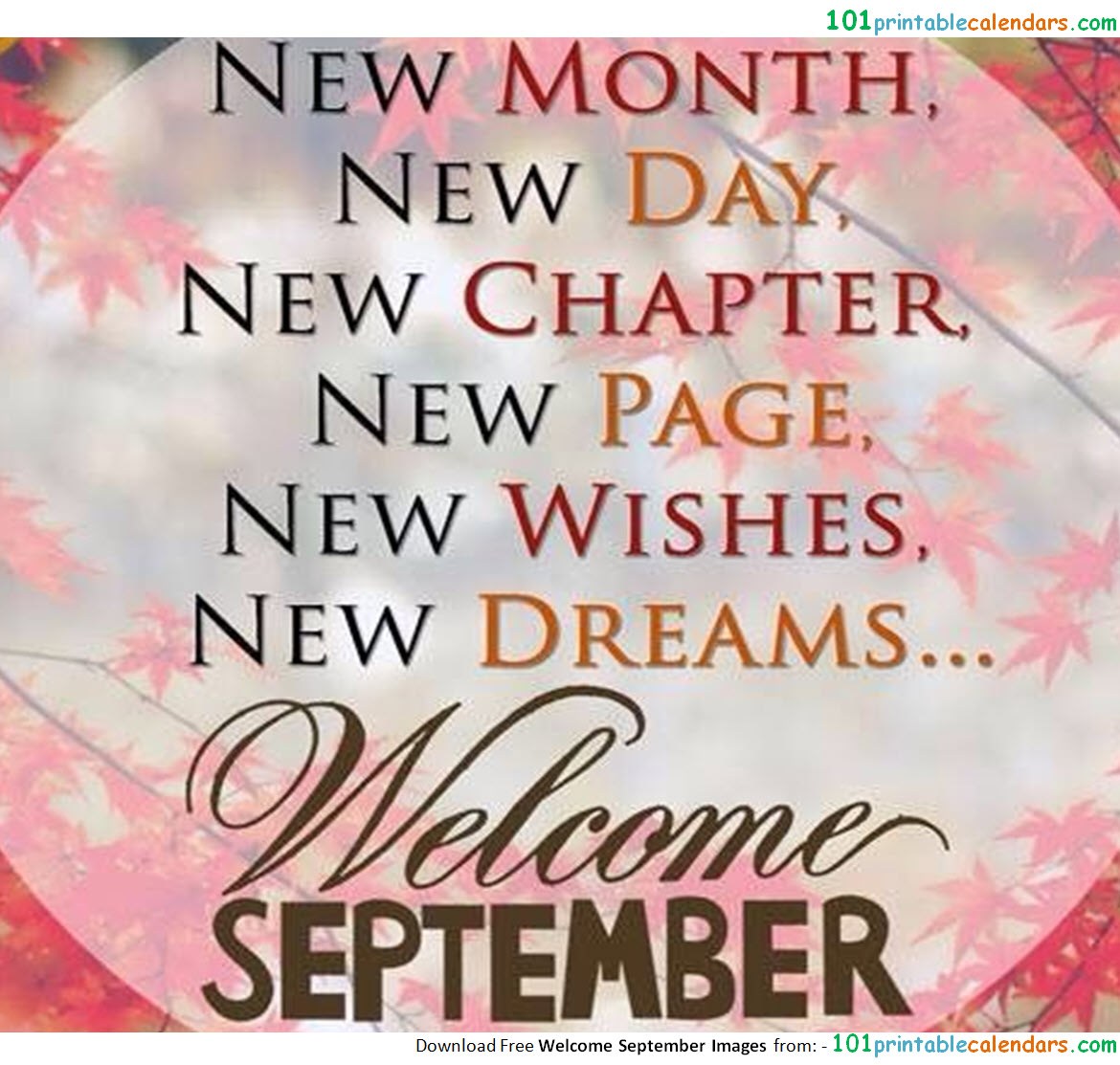 Welcome September Images and Quotes