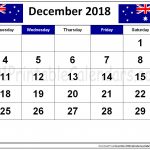 December 2018 Calendar Australia