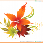 October Flowers Clipart