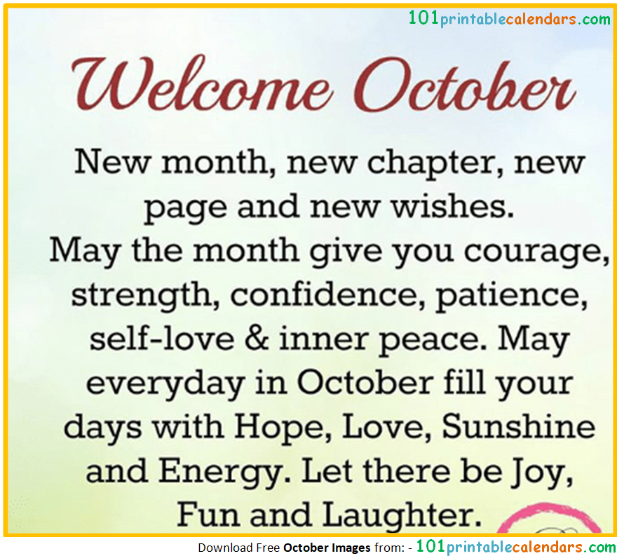 Quotes For October Month