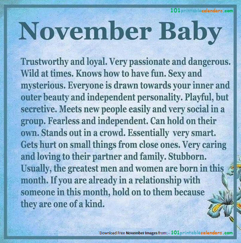 Born in November Quotes