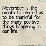 Quotes For November Month
