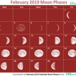 February 2019 Calendar Moon Phases