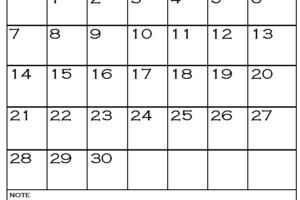 September 2020 Calendar Vertical