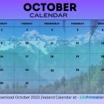 October 2023 Zealand Calendar